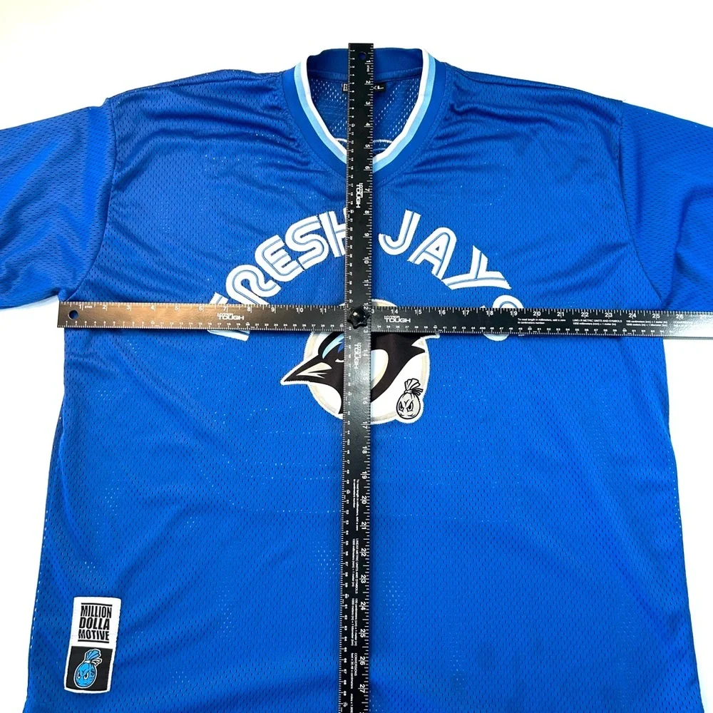 Men's Blue Toronto Blue Jays Jersey, Million Dolla Motive Brand - Picture 5 of 10